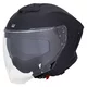W-TEC Voltik Motorrad-Helm - weiß glänzend - schwarz matt