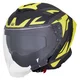 W-TEC Voltik Graphic Motorradhelm - Rot - Gelb