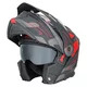 W-TEC Neovu Graphic 3in1 klappbarer Motorradhelm - černo-červená