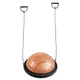 inSPORTline Dome Edge Balance-Matte mit Gummibändern - černá-mocha mousse - černá-mocha mousse
