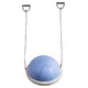 Balance-Matte inSPORTline Dome Compact mit Gummibändern - bordó - blau-grau
