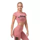 Nebbia Sporty Hero 584 Damen Crop Top mit kurzen Ärmeln - Alte Rosse - Alte Rosse
