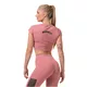 Nebbia Sporty Hero 584 Damen Crop Top mit kurzen Ärmeln - Alte Rosse