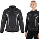 W-TEC Mirelia Damen Sommer Moto Jacke - Schwarz-Grau-Rosa - schwarz-grau