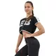 Crop-Top T-Shirt Nebbia GAME ON 610 - schwarz