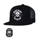 Kappe BLACK HEART Bastard Totenkopf Trucker - schwarz