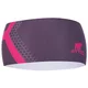 Attiq Lycra Thermo Sport-Stirnband - Mountain Blue - Vertical Pink
