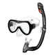 Aqua Speed Alize+Samos Schnorchel-Set - Black/Silver - Black/Silver