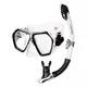 Aqua Speed Blaze+Borneo Schnorchelset - WHITE / BLACK