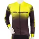 Crussis Radtrikot Langarm - schwarz-fluo gelb - schwarz-fluo gelb