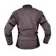 W-TEC Barbata Damen-Motorradjacke - Schwarz-Grau-Rosa