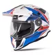 W-TEC Valso Grafik Motorradhelm - bílo-červeno-modrá - bílo-červeno-modrá