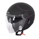 W-TEC Vernante Motorroller Helm - Black Matt-Corsa Red - Rosanero