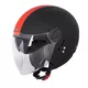 W-TEC Vernante Motorroller Helm - Black Matt-Corsa Red - Black Matt-Corsa Red