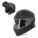 W-TEC Venero Klapphelm - Glossy Black-Neon Yellow - Magic Matt Black