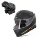 W-TEC Venero Klapphelm - Glossy Black-Neon Yellow - Glossy Black-Neon Yellow