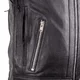 W-TEC Murayo Leder-Motorradjacke - schwarz