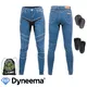 W-TEC Dynetis Damen-Moto-Jeans - blau - blau
