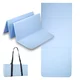 Faltbare Trainingsmatte inSPORTline Lantemi 145 x 61 x 1 cm - hellblau