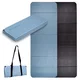 Skládací podložka na cvičení inSPORTline Misette 180x61x0,8 cm - blau-schwarz - blau-schwarz