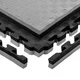 Puzzle-Tatami-Matte inSPORTline Malmeida 100x100x4 cm - šedo-černá, vzor 5 proužků