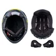 W-TEC Badalone Graphic Modular-Helm - matně černá-žlutá