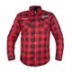 W-TEC Black Heart Rattlesneak Motorradhemd - červeno-černá kostkovaná