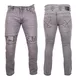 Herren-Moto-Jeans BOS Micas - Grau