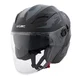 W-TEC Barcela Vermella Open Helm - schwarz-grau-rot - schwarz-grau