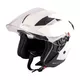 W-TEC Putta Motorrad-Helm - schwarz matt - weiss perlmutt