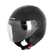 W-TEC Baraldo Open Helm - matt grau - schwarz glänzend