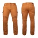 W-TEC Wallbridge Karamell Moto Jeans - karamelová