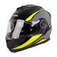 W-TEC Banelmeda Klapphelm - Grau-Schwarz-Neongelb