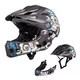 W-TEC Delgada Kinder-Downhill-Helm - Golden Stars - Black Heart Mechanic