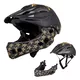 W-TEC Delgada Kinder-Downhill-Helm - Golden Stars - Golden Stars