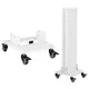 Ständer mit Rollen für inSPORTline Brister Infrarot-LED-Paneel - schwarz - weiß