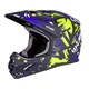 W-TEC Richpike Downhill-Helm - Moss Forest - Green & Blue Madness