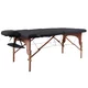 Massageliege inSPORTline Orashi 186x60x62,5-85,5 cm 2-teilig aus Holz - schwarz