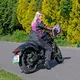 W-TEC Alenalla NF-2410 Damen Softshell Motorradjacke - schwarz-rosa