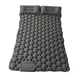 Doppel-Luftmatratze mit integrierter Pumpe inSPORTline Faustea 192x125x8 cm - blau - grau