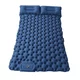 Doppel-Luftmatratze mit integrierter Pumpe inSPORTline Faustea 192x125x8 cm - blau - blau