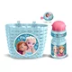 Radfahrset Frozen II (Korb, Flasche, Klingel) - hellblau