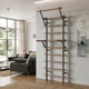 inSPORTline Wootaline Sprossenwand 199 x 80 cm mit Reck und Barren, grau
