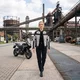 W-TEC Mirelia Damen Sommer Moto Jacke - Schwarz-Grau-Rosa