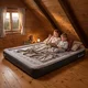 inSPORTline Valkon Duo Doppel-Luftmatratze 192 x 151 x 22 cm mit integrierter elektrischer Pumpe