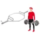Hex Olympic Schaft inSPORTline Hexlif 140cm/50mm - 21,8kg - bis zu 200kg - mit Klemmen