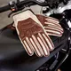 W-TEC Retro Leder Motorradhandschuhe - braun-beige