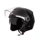 W-TEC YM-623 Motorradhelm - Matt Black-Bronze - Pure Black Gloss