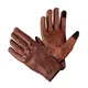 W-TEC Dahmer Leder Motorradhandschuhe - hellbraun - dunkelbraun