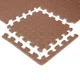 Puzzlematte inSPORTline Famkin (12 Fliesen, 18 Kanten) - mocha mousse